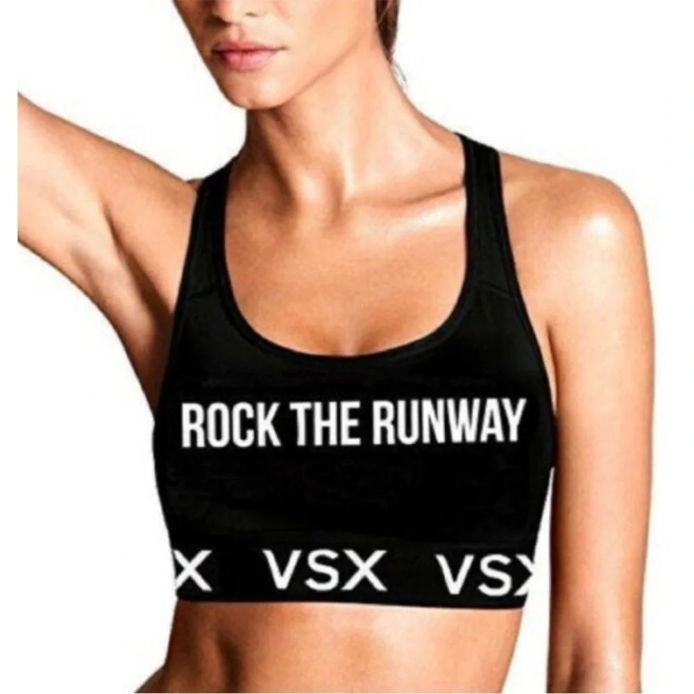 Victoria’s Secret Black Rock the Runway Sports Bra